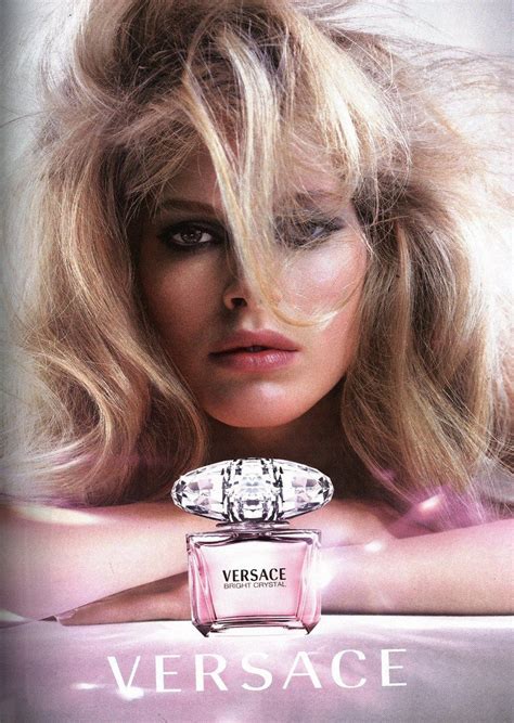 who is the blonde in the new versace perfume ax|Versace bright crystal perfume commercial.